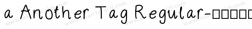 a Another Tag Regular字体转换